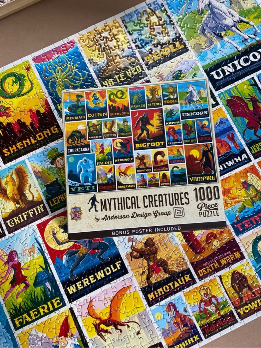 Mythical Creatures 1000-Piece Puzzle 🎨 Anderson Design Group